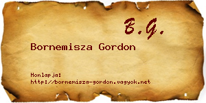 Bornemisza Gordon névjegykártya